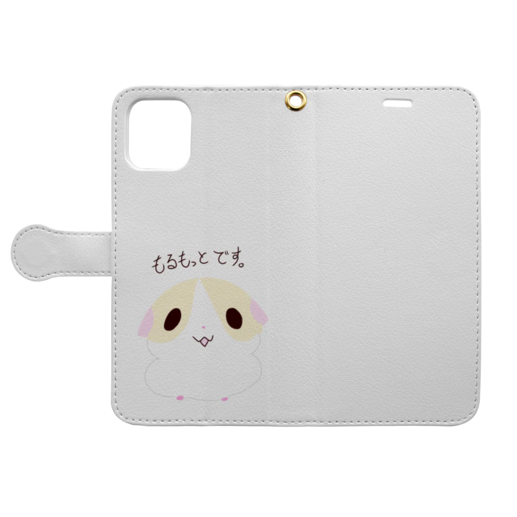 doudou_noのもるもっとです。 Book-Style Smartphone Case:Opened (outside)