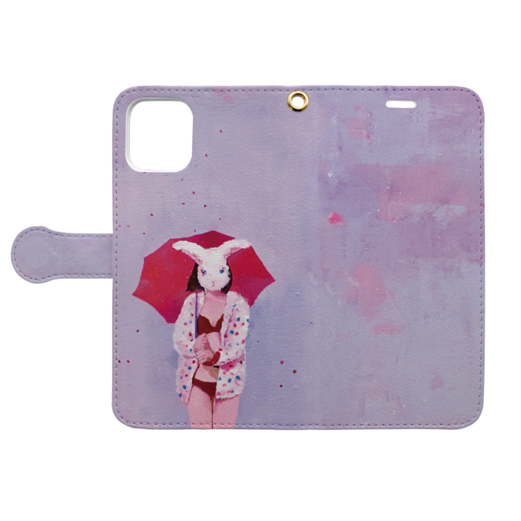 有村佳奈のART FASHION SHOPのバグ手帳 Book-Style Smartphone Case:Opened (outside)