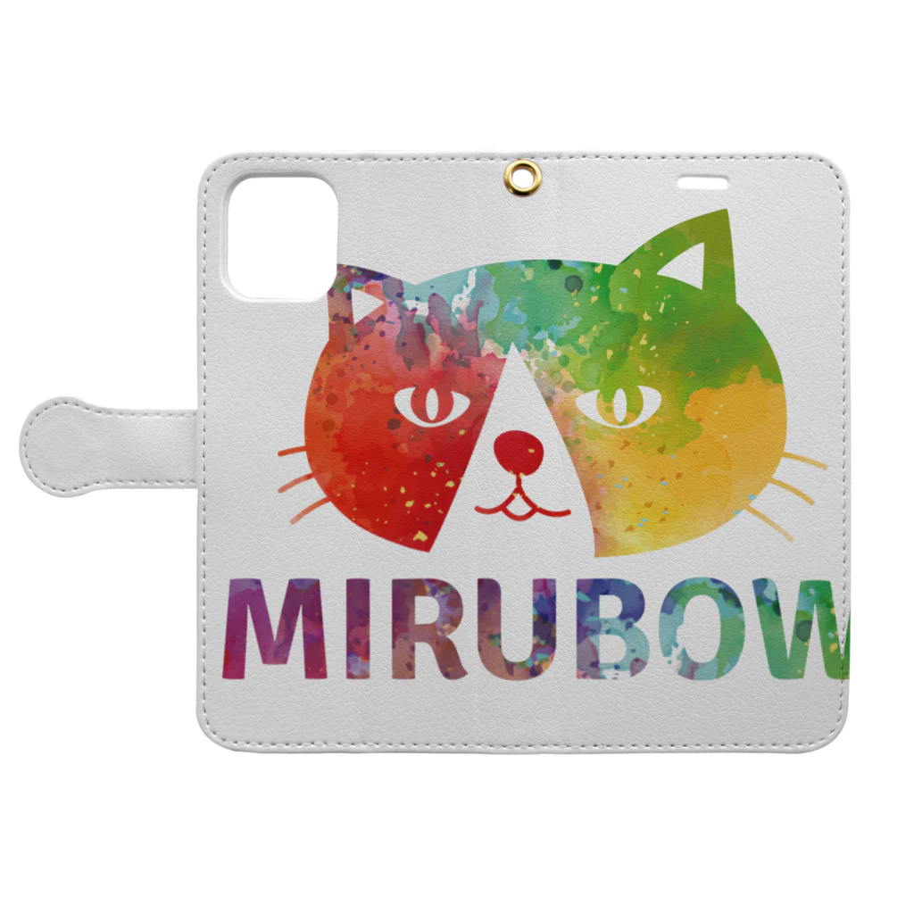 MIRUBOW SHOPのMIRUBOW 手帳型スマホケース 手帳型スマホケースを開いた場合(外側)