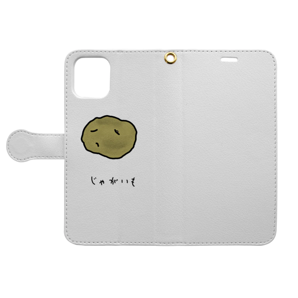 脂身通信Ｚのじゃがいも♪2103 Book-Style Smartphone Case:Opened (outside)