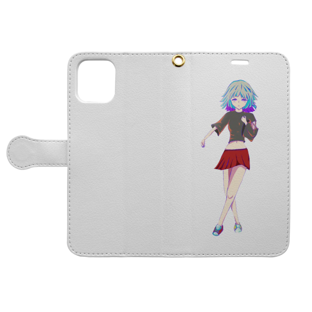 LT..の少女 Book-Style Smartphone Case:Opened (outside)