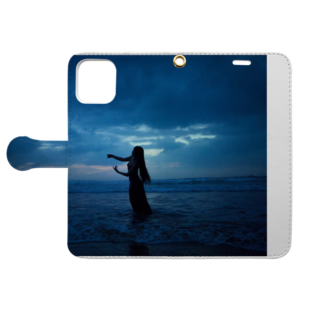 Rira Dancer Official Shopの【моря】 Book-Style Smartphone Case:Opened (outside)