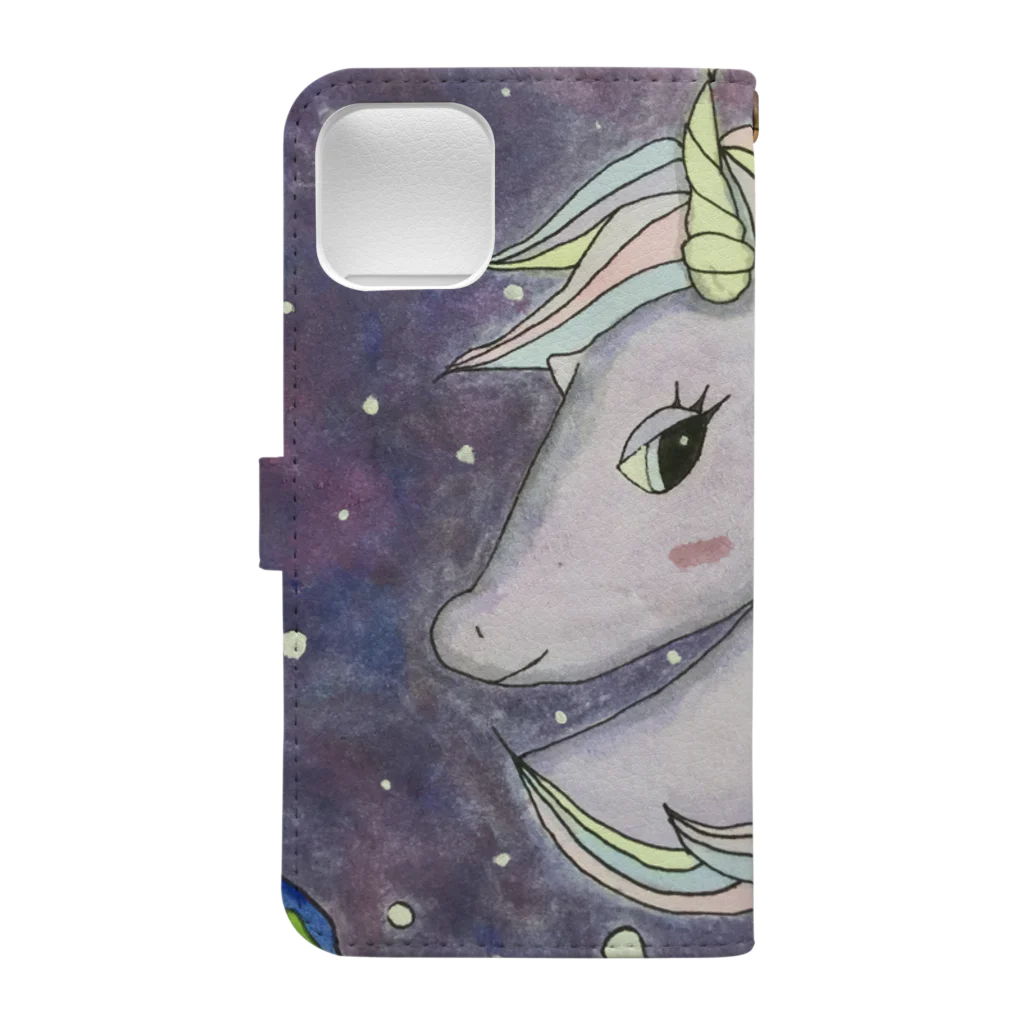 しゅー                                       ✧Shu✧︎  unicorn✴︎universeのunicorn✴︎universe 手帳型スマホケースの裏面