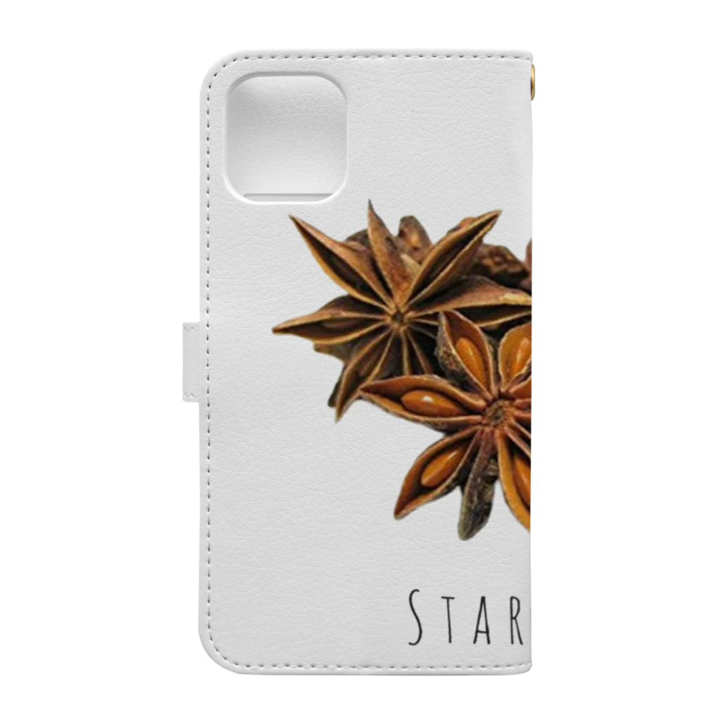 テイク コーポレーションのSTAR ANISE Book-Style Smartphone Case :back