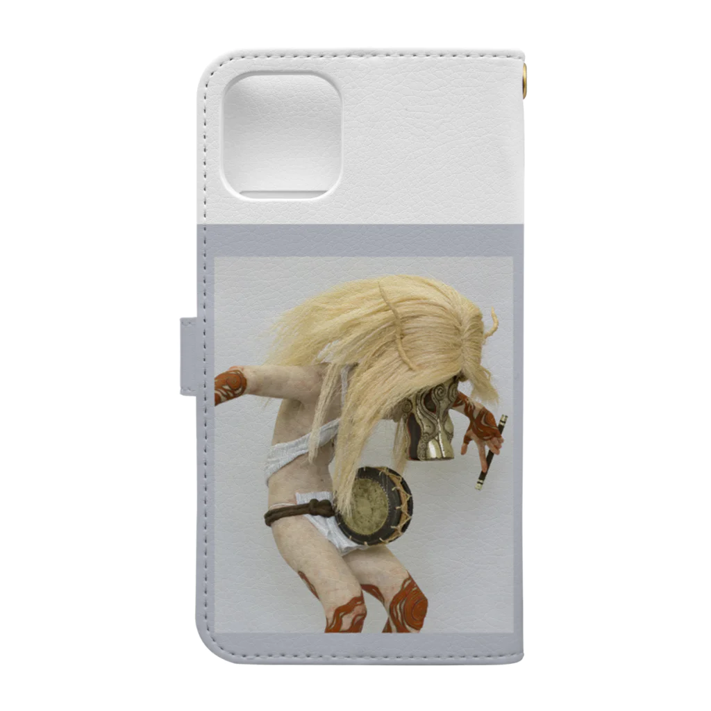 team135のSHISHI / 獅子 Book-Style Smartphone Case :back