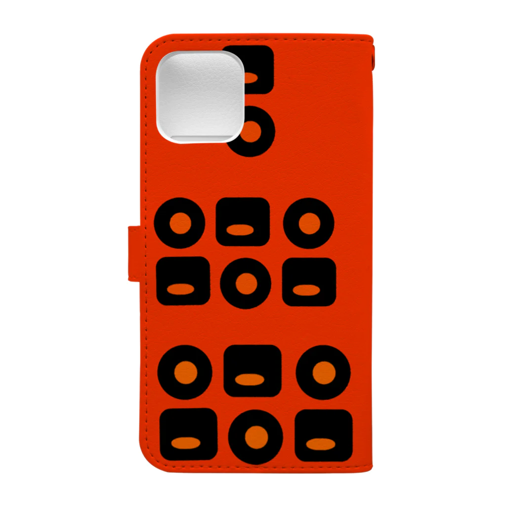 Orange exhibitionのOrange exhibition Book-Style Smartphone Case :back