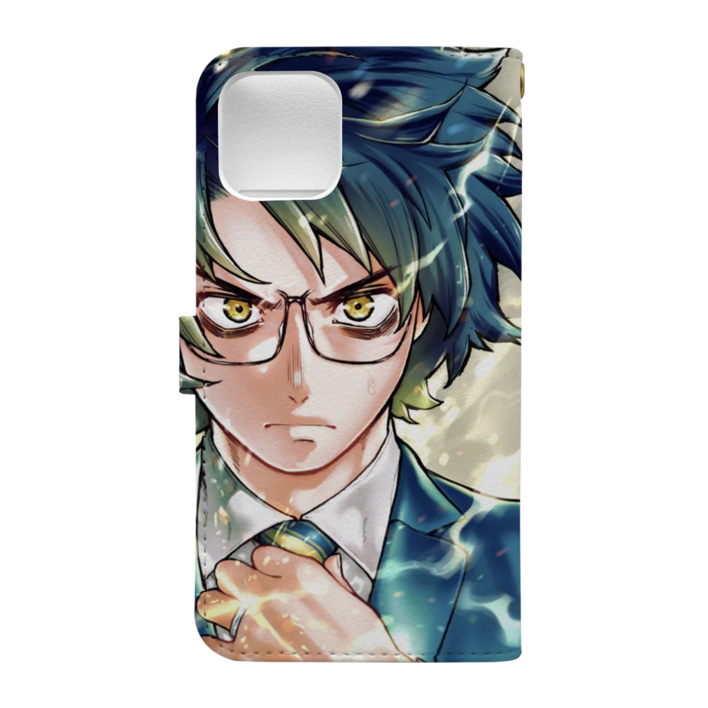 金沢真之介-オットマン-のオットマン表紙 Book-Style Smartphone Case :back