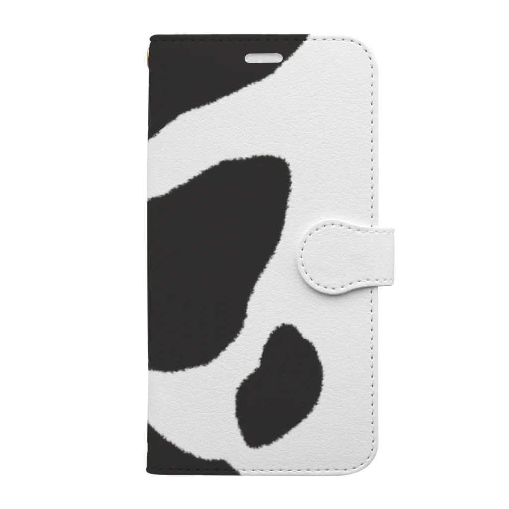 moumouの牛柄 Book-Style Smartphone Case