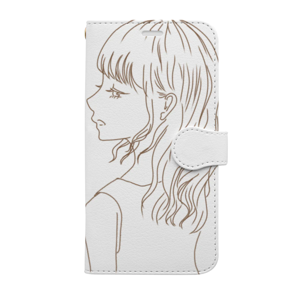 じゃすみんの春の横顔〜単色〜 Book-Style Smartphone Case