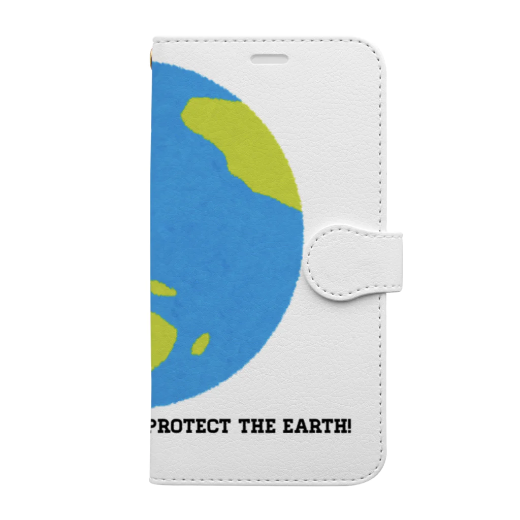 GliateWorkShopの地球を守りましょう！！ Book-Style Smartphone Case