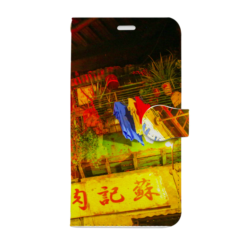 NEON LIGHT STARSの香港九龍カンフー Book-Style Smartphone Case