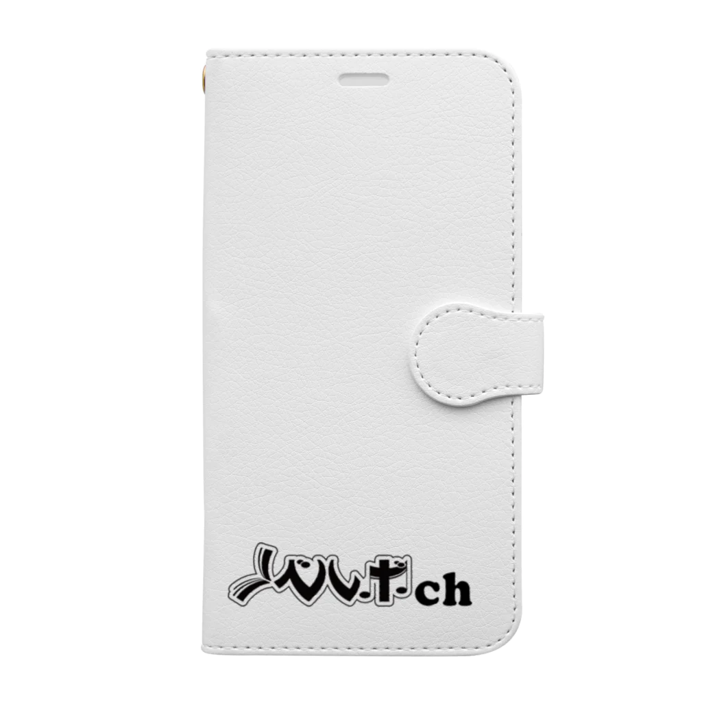 ノベルボch公式グッズサイトのノベルボch【黒】／kashitamiデザイン Book-Style Smartphone Case