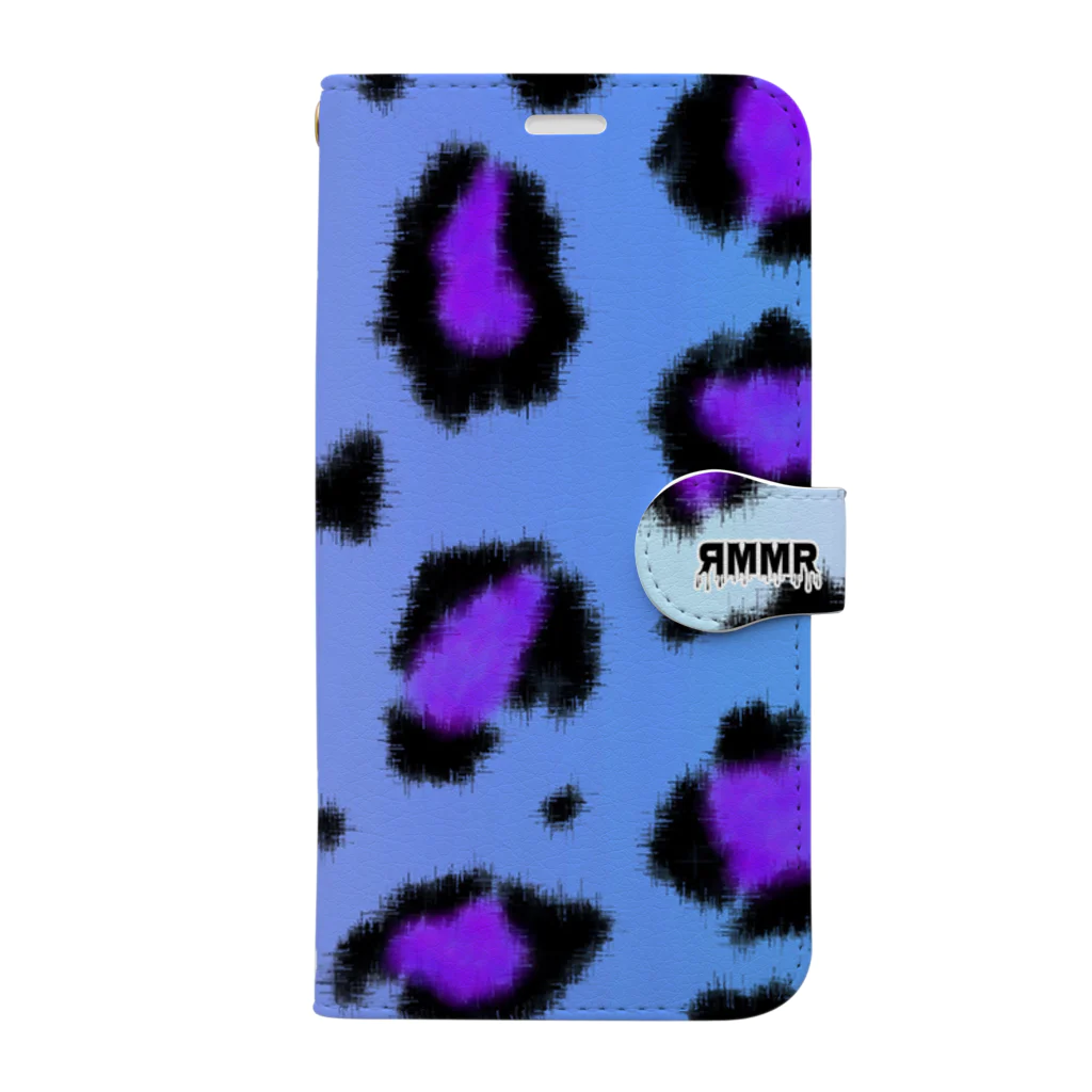 ЯMMRのBlue leopard Book-Style Smartphone Case