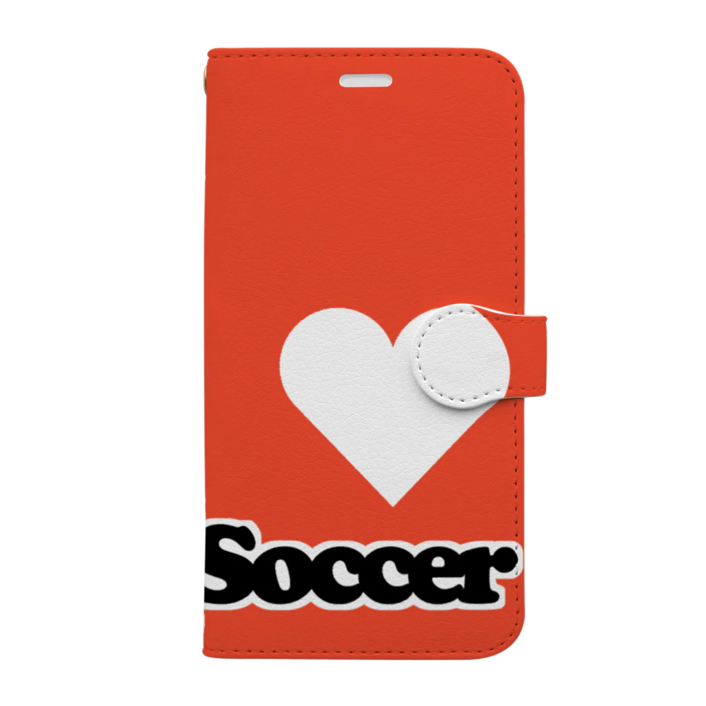 Yottblog オリジナルグッズ店のI LOVE 少年サッカー iPhone 11Pro用 手帳型スマホケース