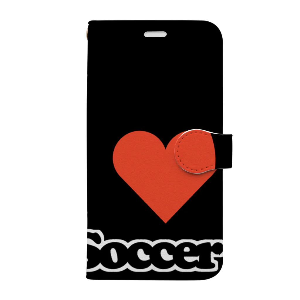 Yottblog オリジナルグッズ店のI LOVE 少年サッカーiPhone11 Pro用 Book-Style Smartphone Case