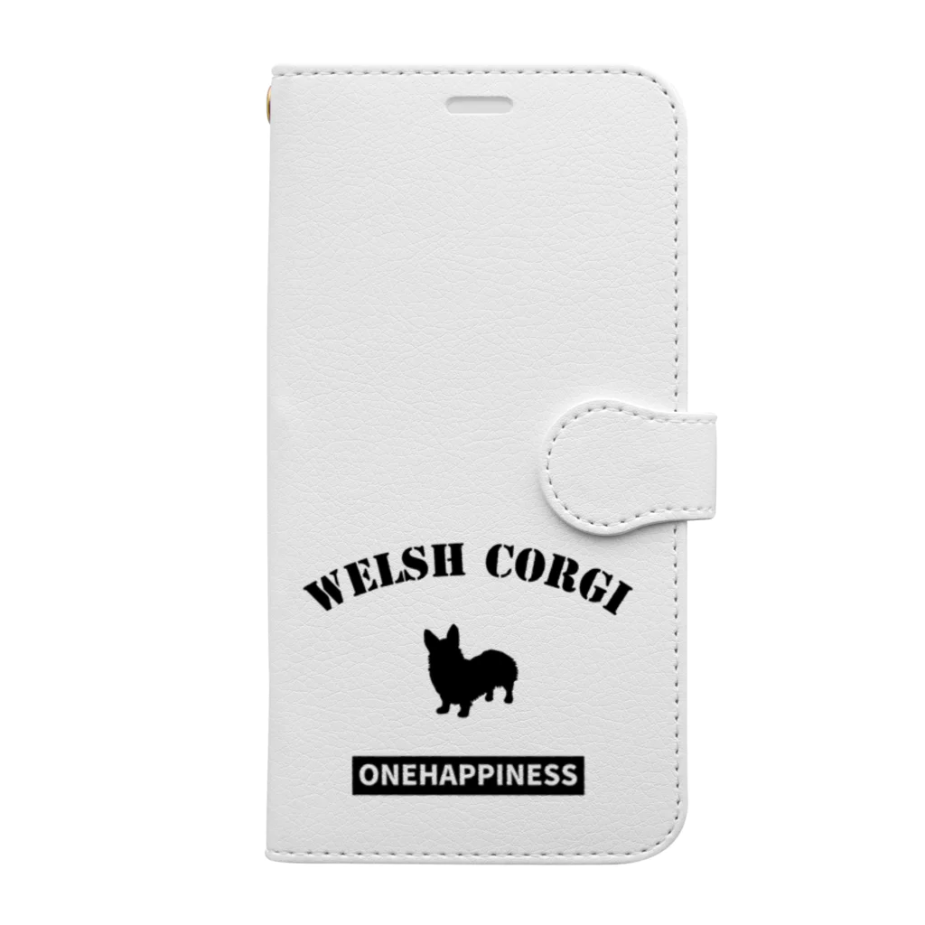 onehappinessのウェルシュ・コーギー ONEHAPPINESS　 Book-Style Smartphone Case