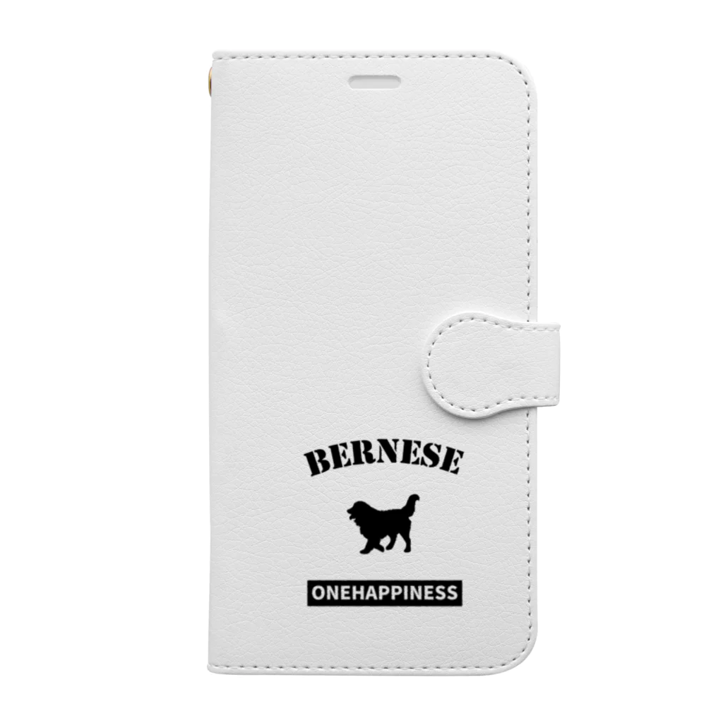 onehappinessのバーニーズ  ONEHAPPINESS Book-Style Smartphone Case