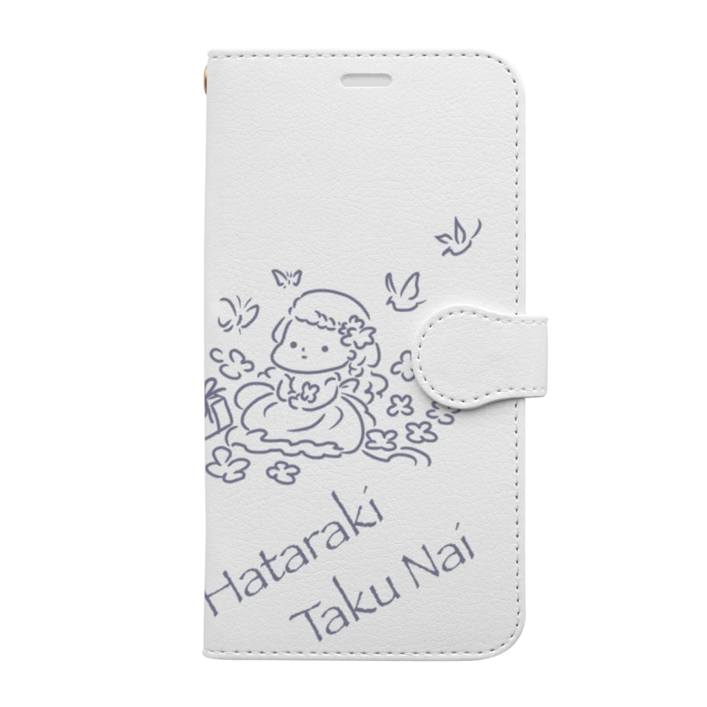 まちのやのはたらきたくない Book-Style Smartphone Case