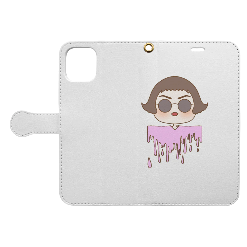 じゃすみんのぱりみん〜フルカラー〜 Book-Style Smartphone Case:Opened (outside)