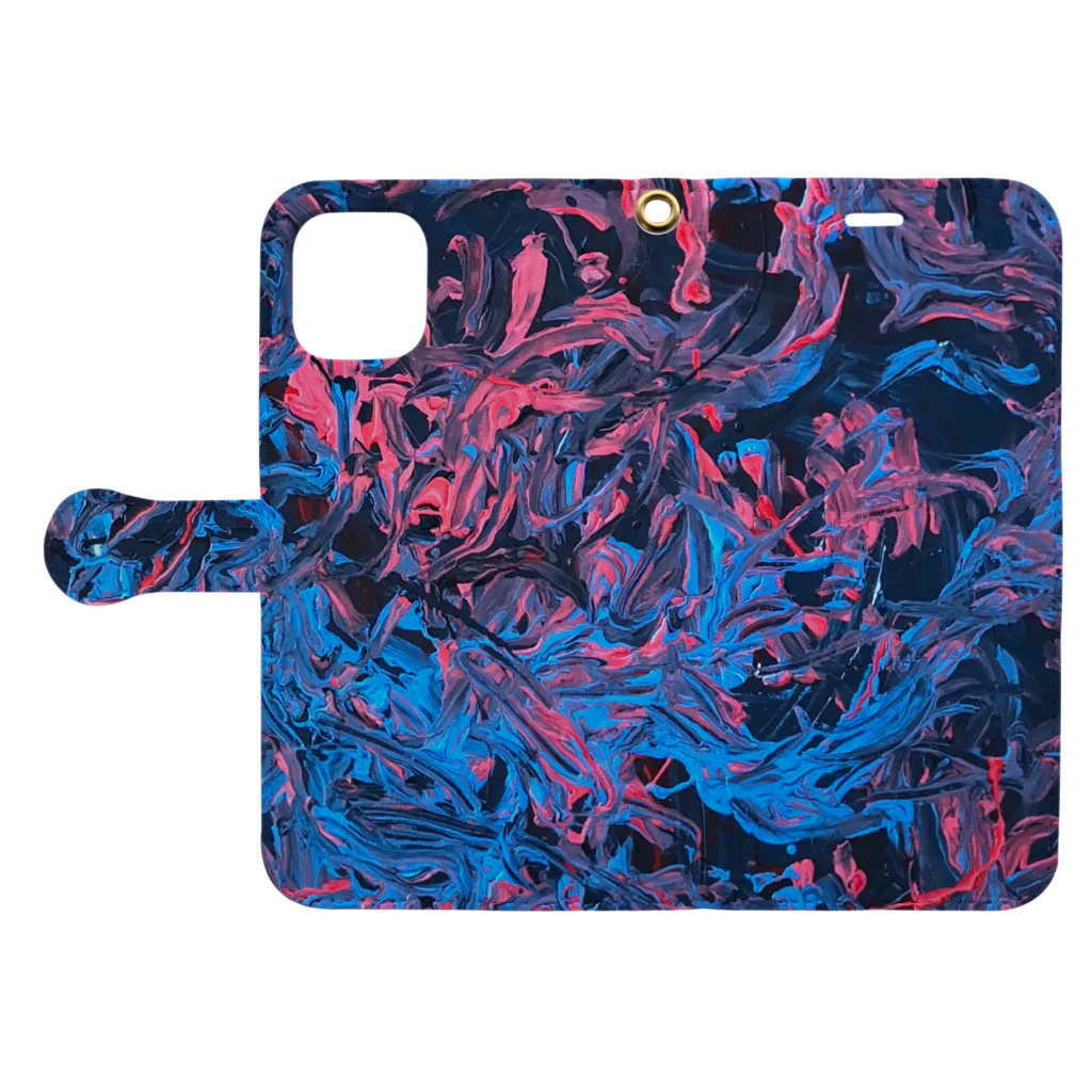 Mitsuru Yoshida ArtworkのPARADISE Book-Style Smartphone Case:Opened (outside)