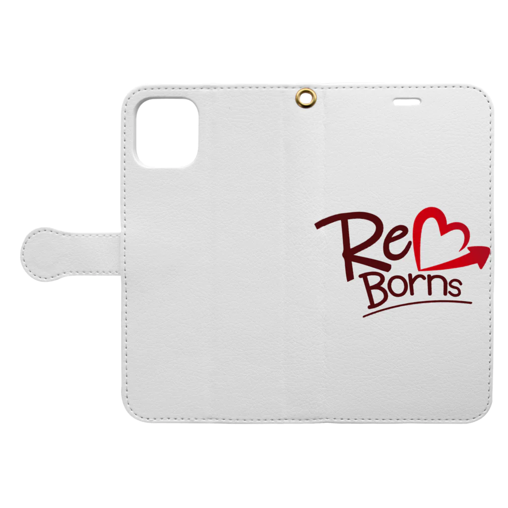 rebornsのReBORNs公式Goods２ Book-Style Smartphone Case:Opened (outside)