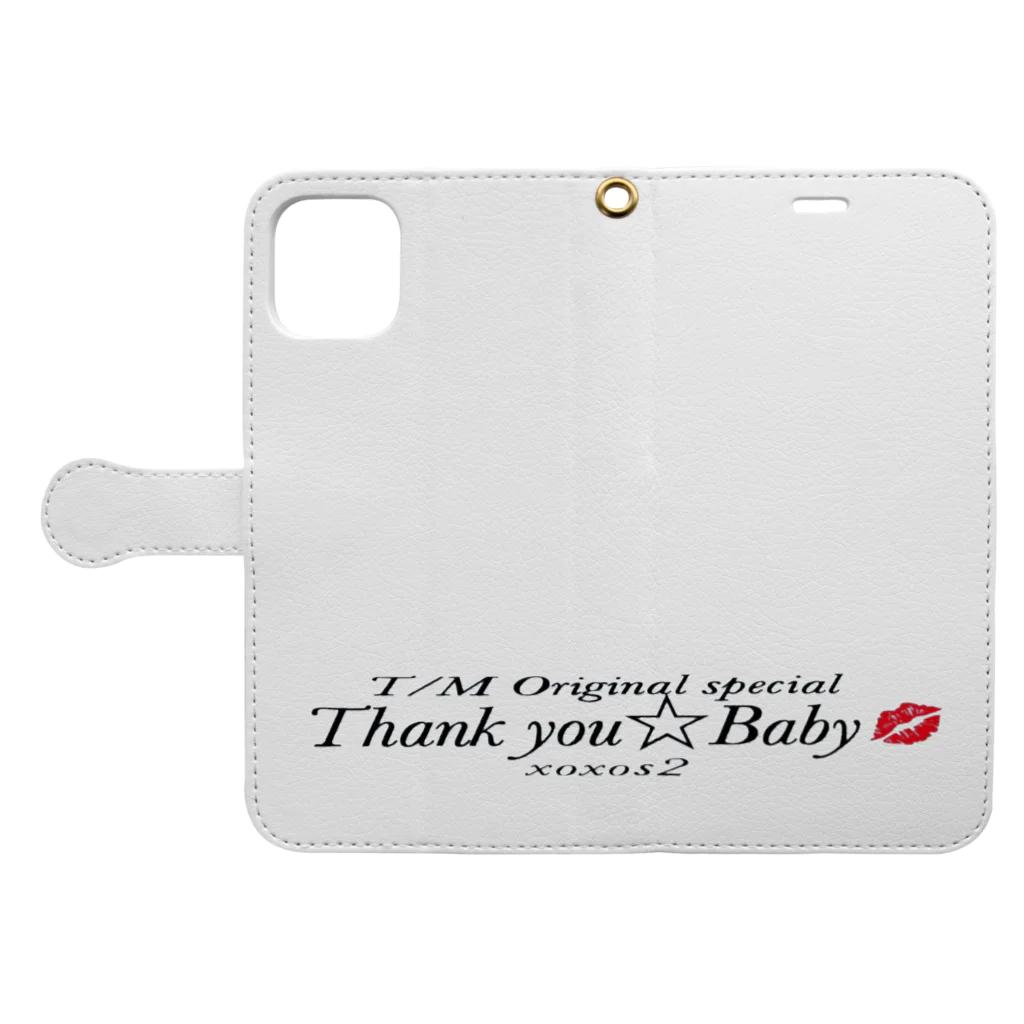 ThankyouBabyのThankou☆Baby💋 Book-Style Smartphone Case:Opened (outside)