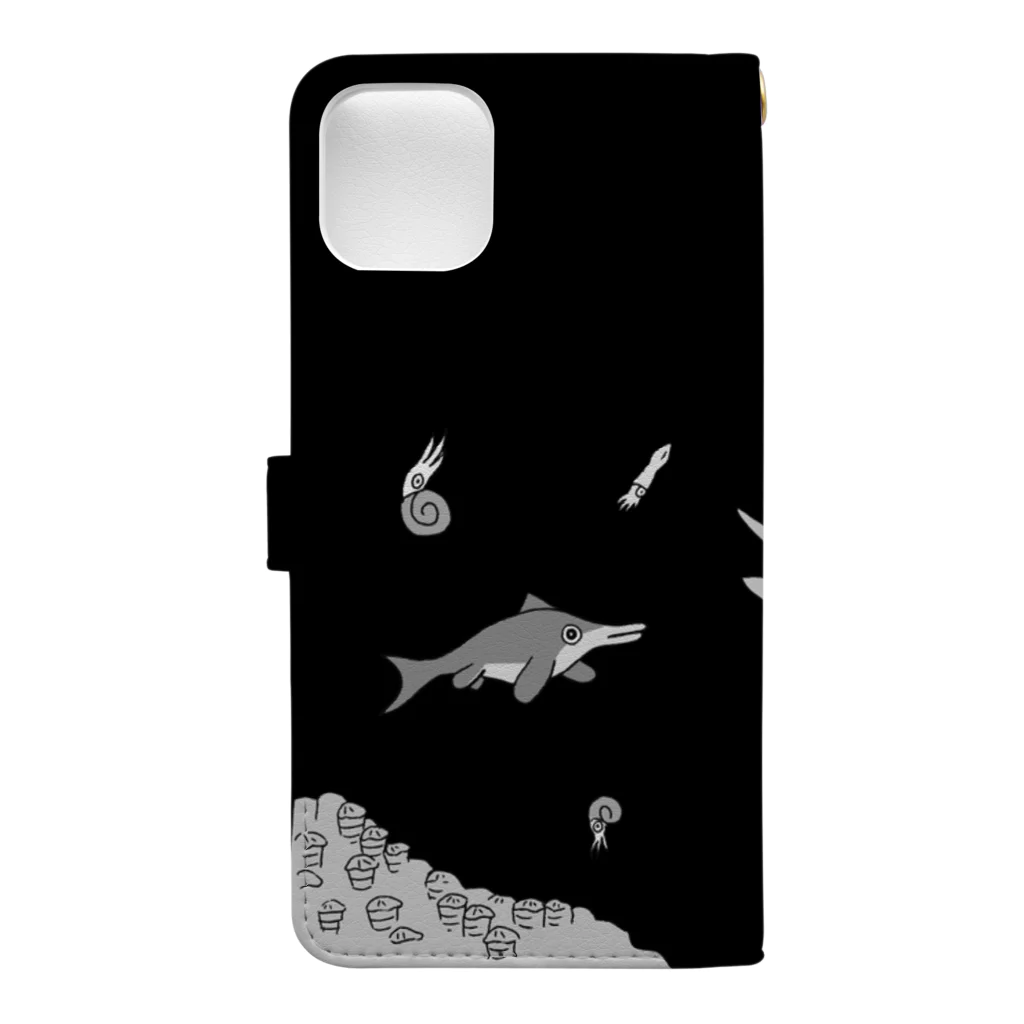 m区の中生代の海 Book-Style Smartphone Case :back