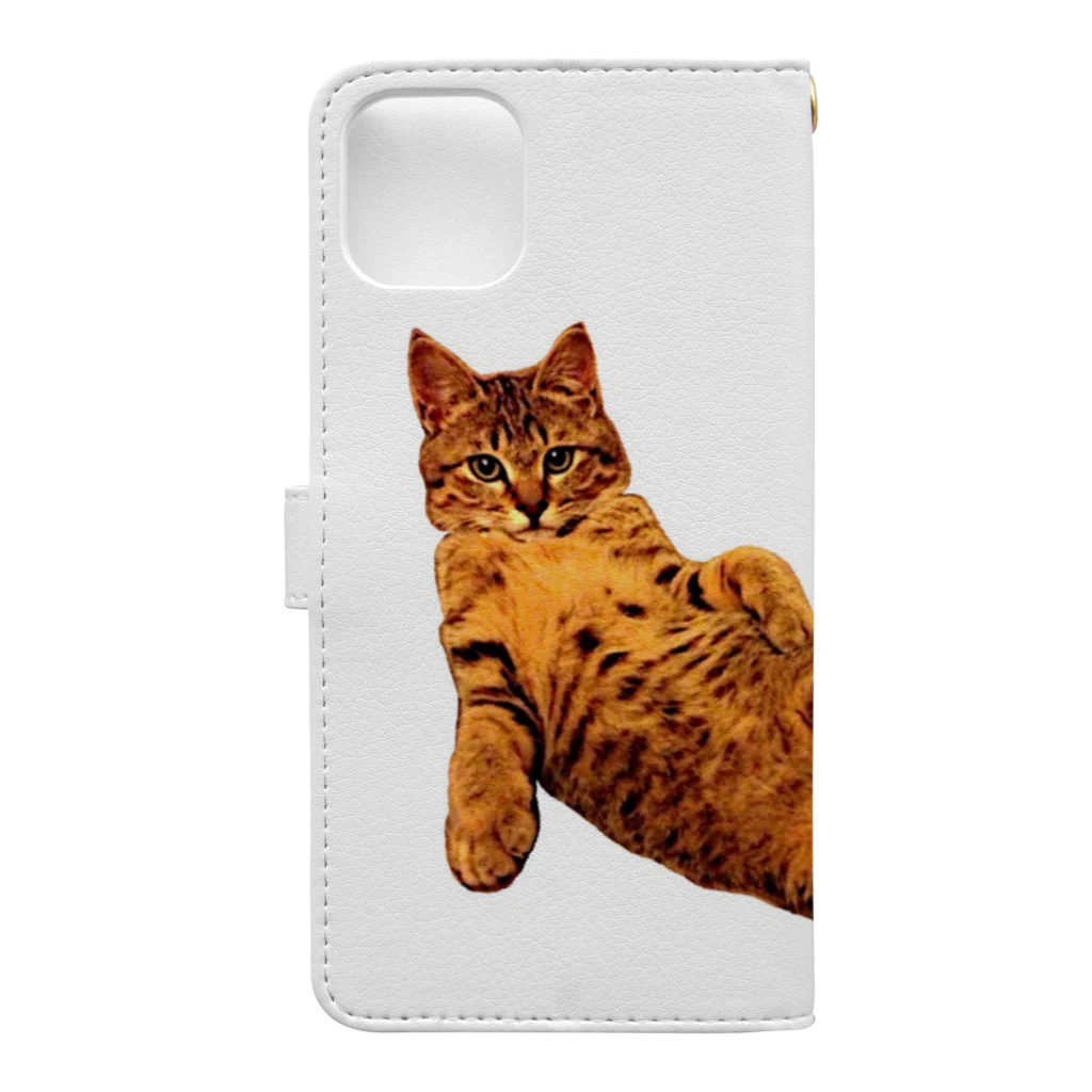 Elegant CatのElegant Cat ③ Book-Style Smartphone Case :back