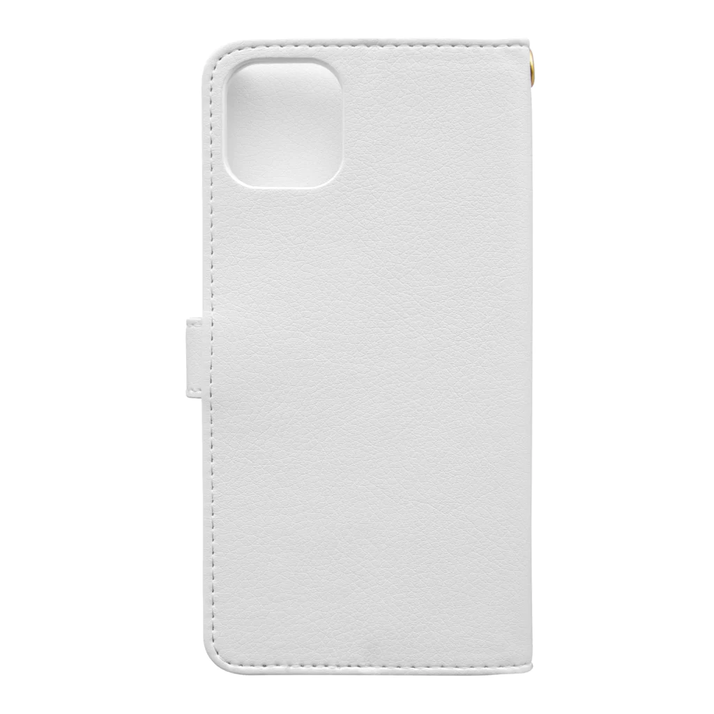 まめまま（フェレット）のフェレットシャンペン Book-Style Smartphone Case :back