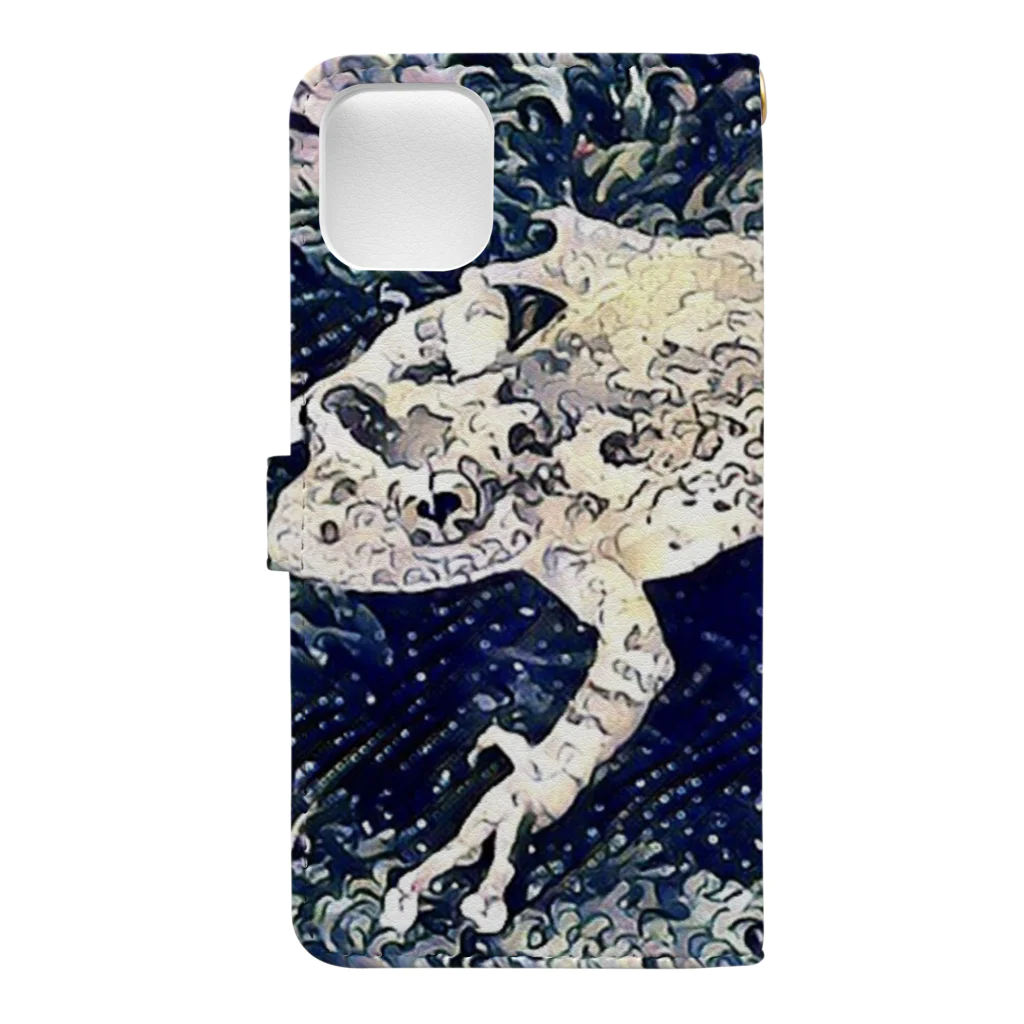 Fantastic FrogのFantastic Frog -Edo Ukiyoe Version- Book-Style Smartphone Case :back