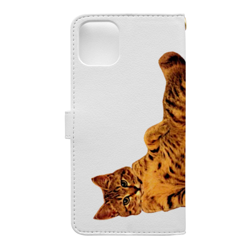 Elegant CatのElegant Cat ④ Book-Style Smartphone Case :back