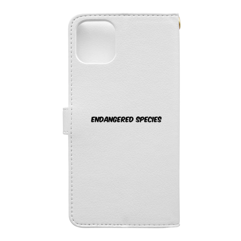 タラル746【Thalarctos】のしろくまの学名(iphone11用) Book-Style Smartphone Case :back