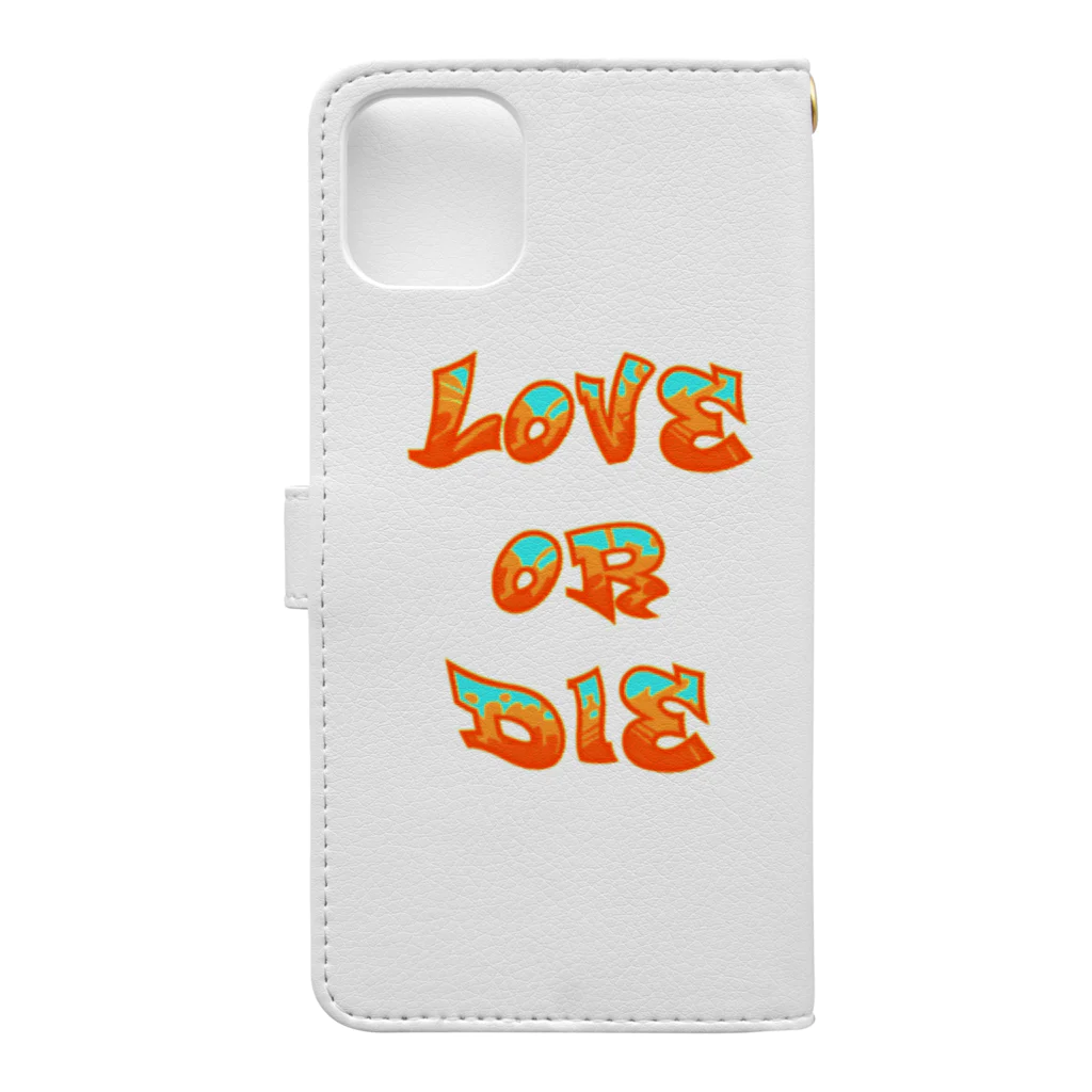 SelFish "Clothes Goods"のLOVE OR DIE手帳型ケース Book-Style Smartphone Case :back