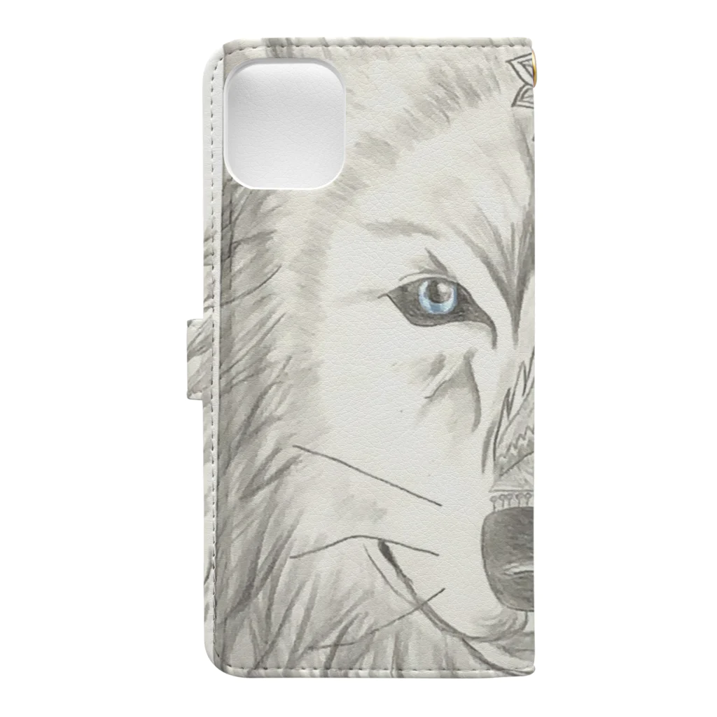 Maral Gansukh / まらるのWOLF Totem Book-Style Smartphone Case :back