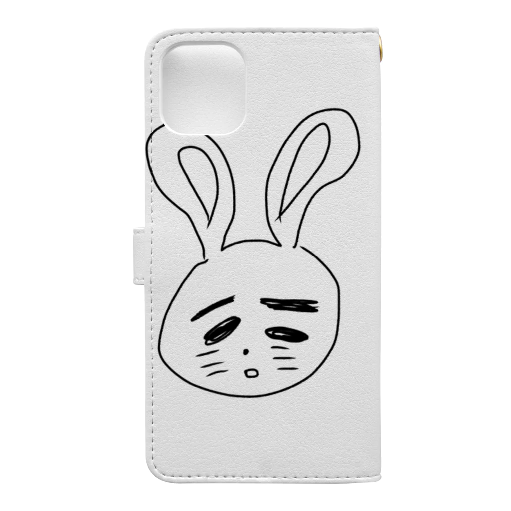 06miyuのうさ村さん Book-Style Smartphone Case :back