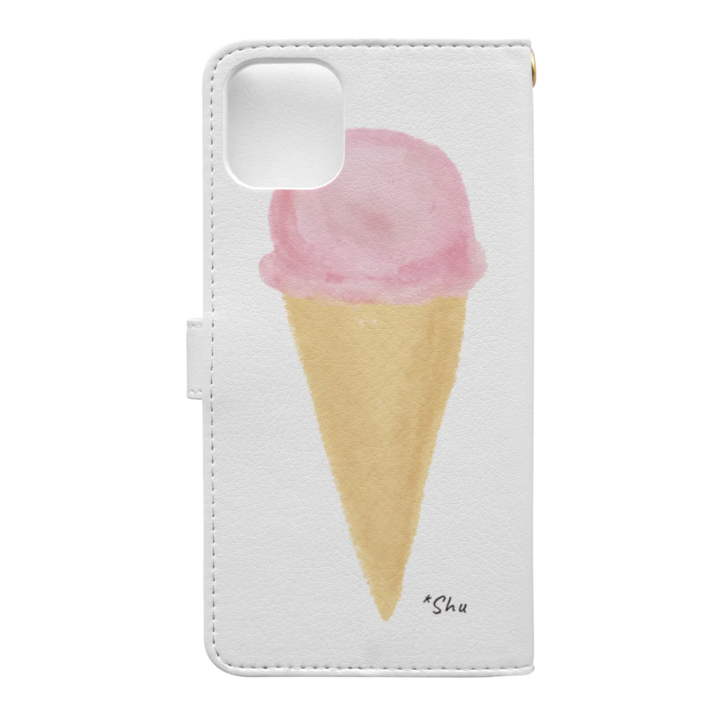 *ShuのW berry Book-Style Smartphone Case :back