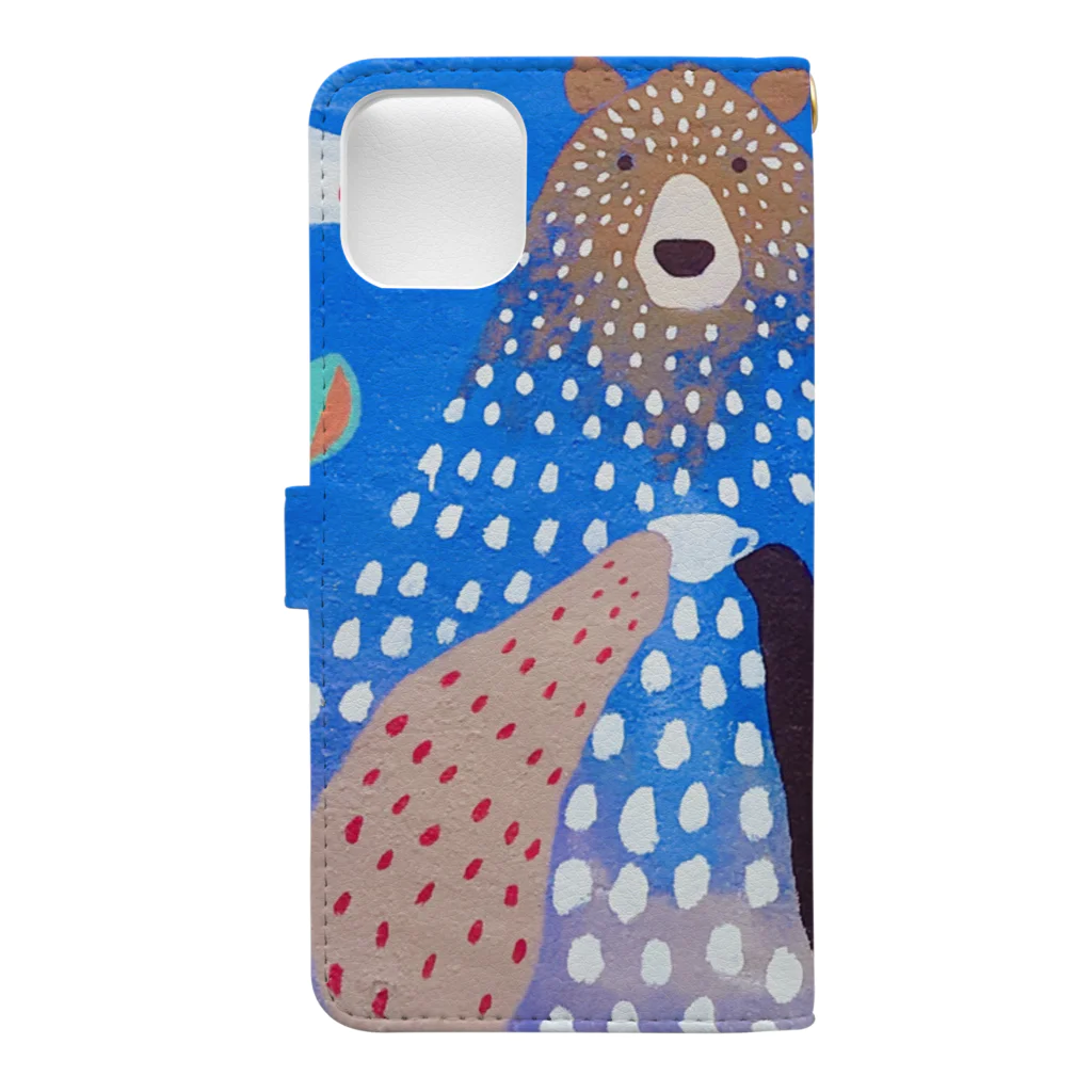 emi tanajiの夢カワ🐻くま Book-Style Smartphone Case :back