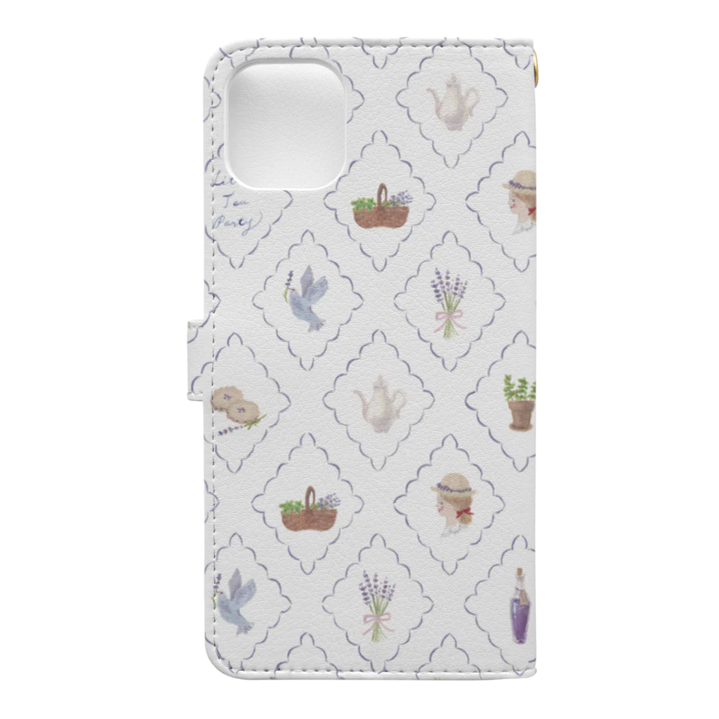 mika yoshidaのlittle tea party Book-Style Smartphone Case :back