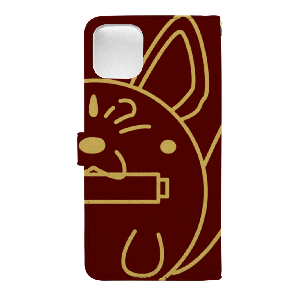 玉狛(たまこま)の玉狐×2体コラボ（黄昏） Book-Style Smartphone Case :back