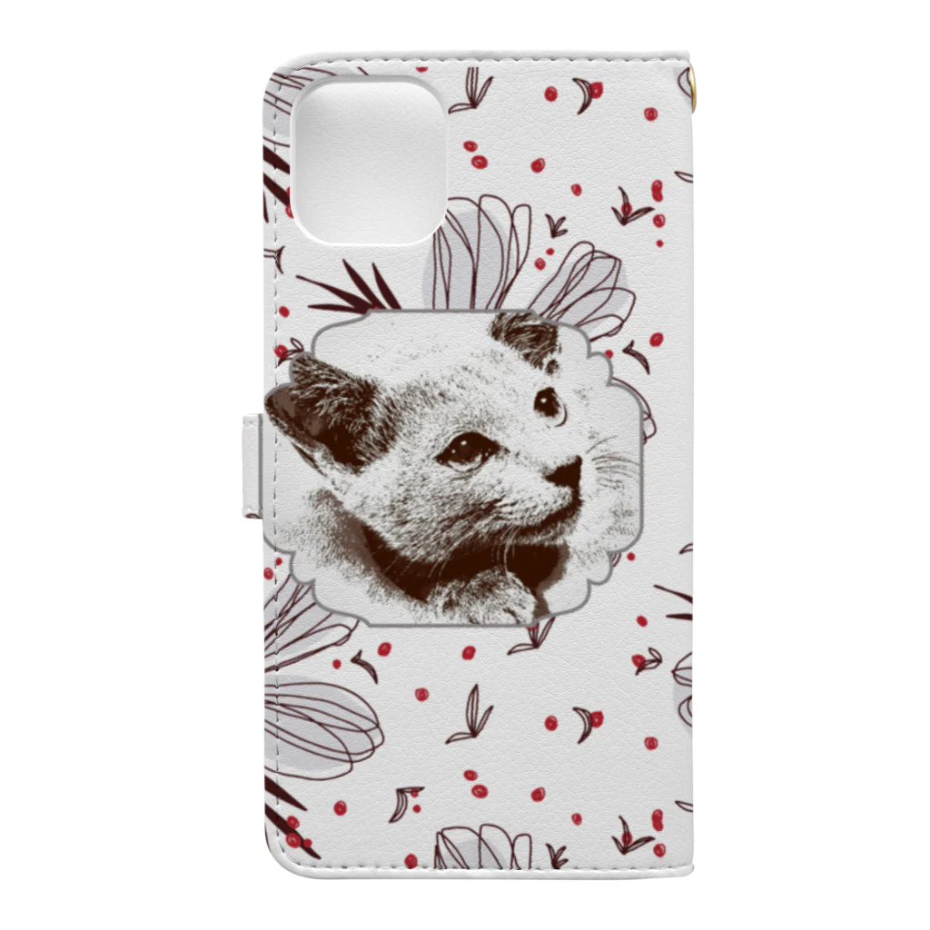 russibooのalice_flower3 Book-Style Smartphone Case :back