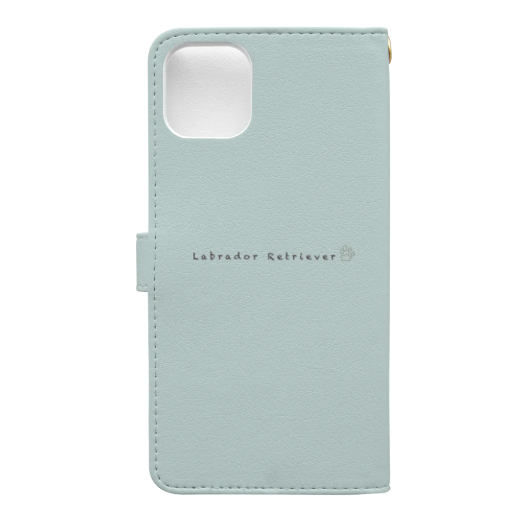 ku-san☆ラブラドールの隣で⭐︎のなぁに？イエローラブラドール♪ Book-Style Smartphone Case :back