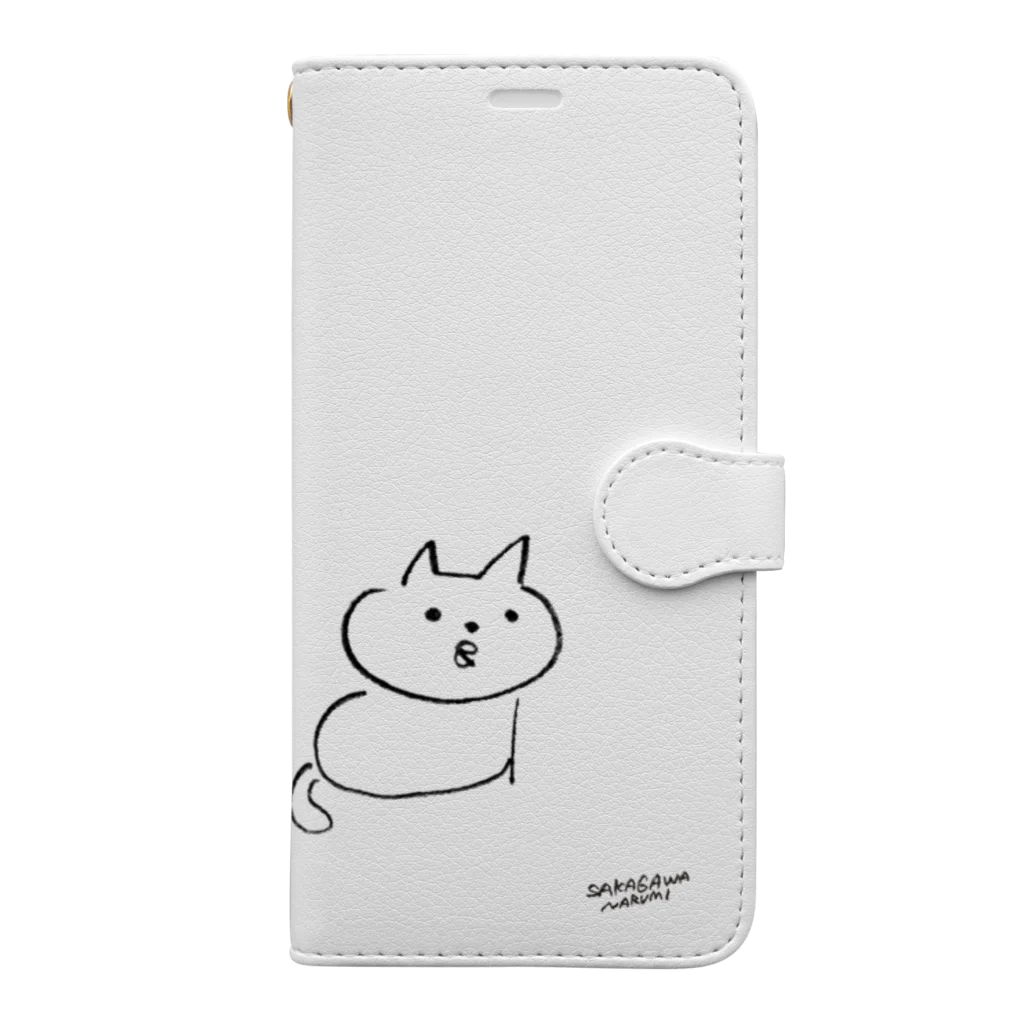 さかがわ成美のくちばしねこ 手帳型スマホケース