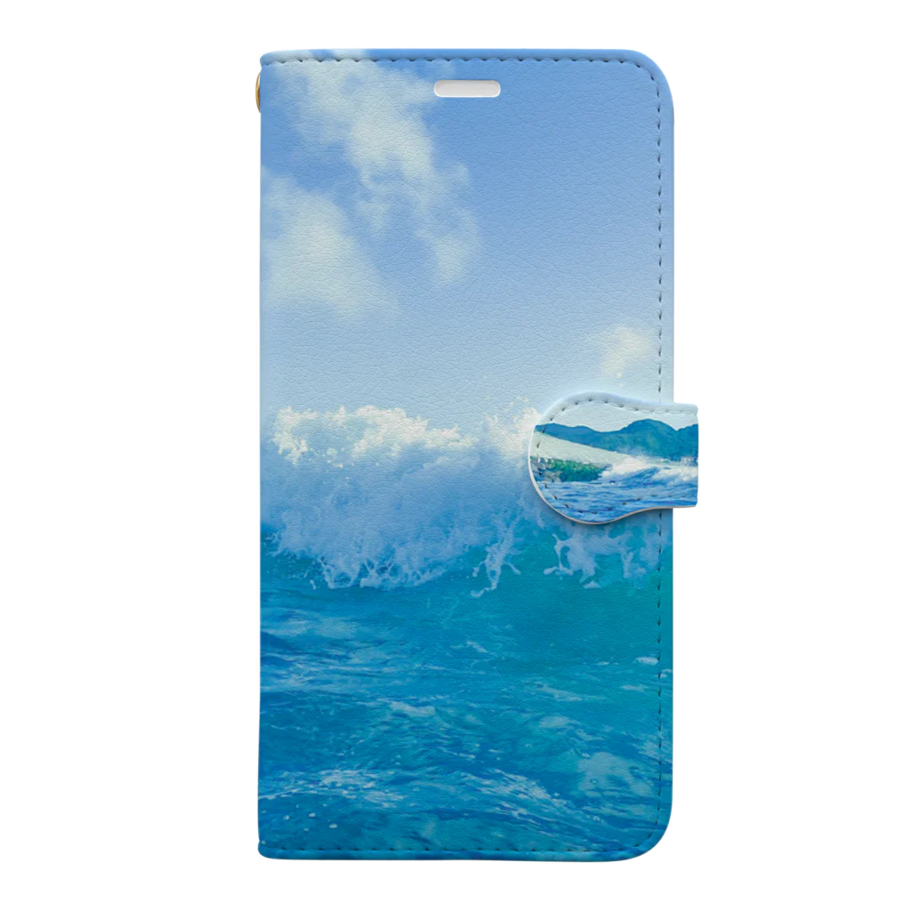 “すずめのおみせ” SUZURI店の夏海空 Book-Style Smartphone Case