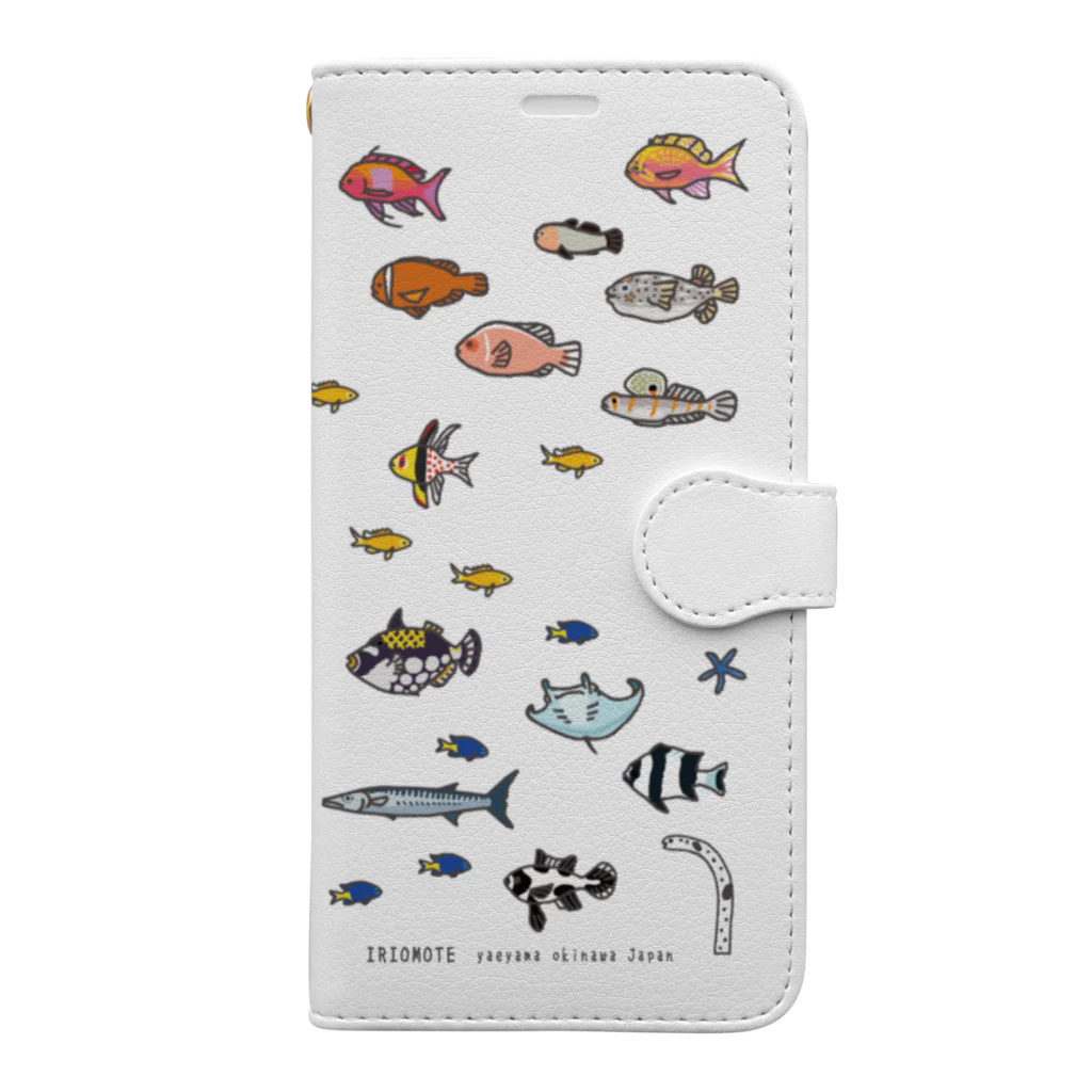 しまのなかまfromIRIOMOTEのらくがきしまのなかま魚類（11〜13） Book-Style Smartphone Case