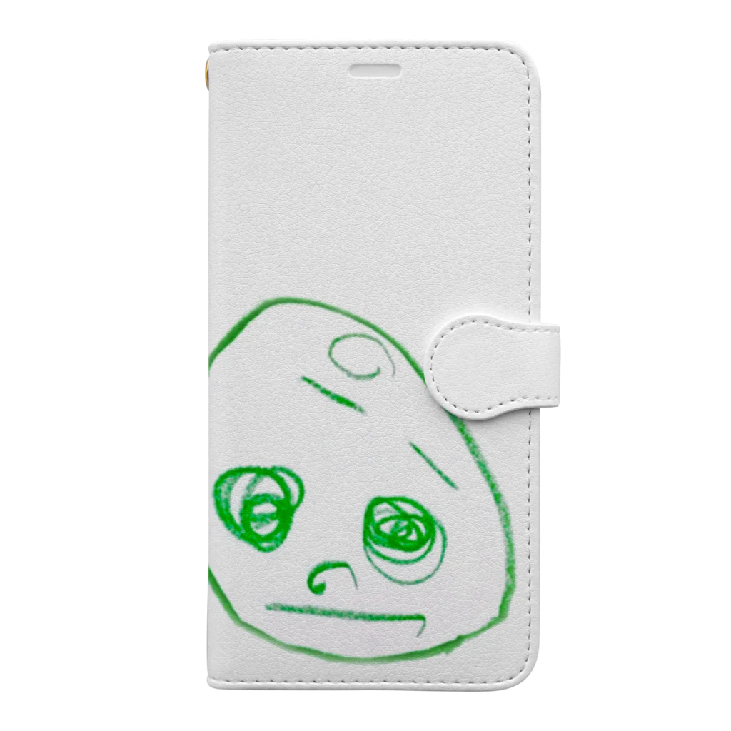 nanairogirlの２歳半の絵 くるりちゃん(仮) Book-Style Smartphone Case