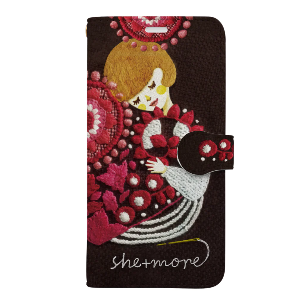 シーモア（she+more）の(iphone11/12/) love Book-Style Smartphone Case