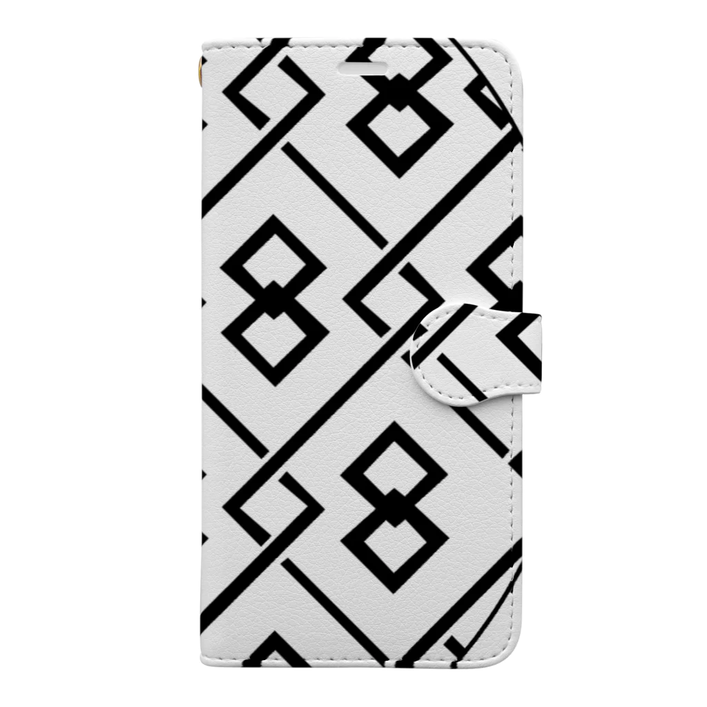 渡邉 和輝 / ドラマーの幾何学（BLK） Book-Style Smartphone Case