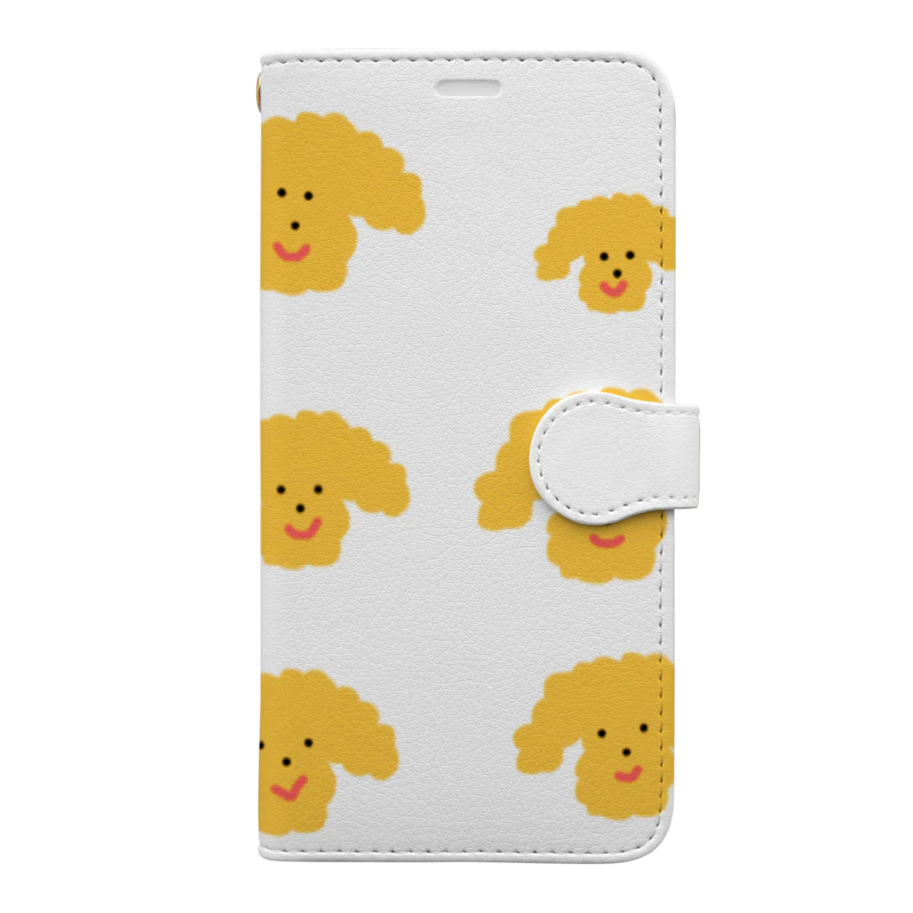 胡実クルミのボサボサもこもこヘアーの犬 Book-Style Smartphone Case