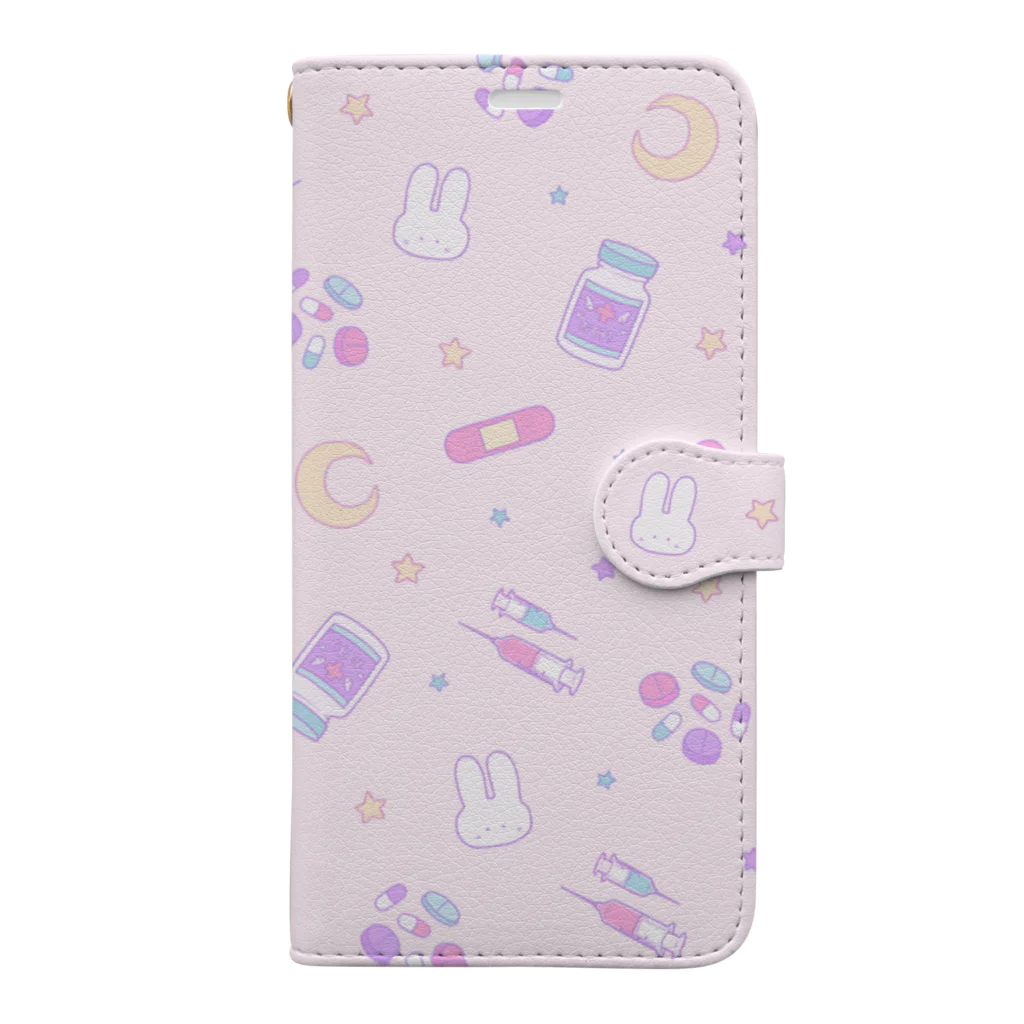 IENITY　/　MOON SIDEの【IENITY】 Yamikawaii Syndrome 手帳型ケース #Pink  Book-Style Smartphone Case