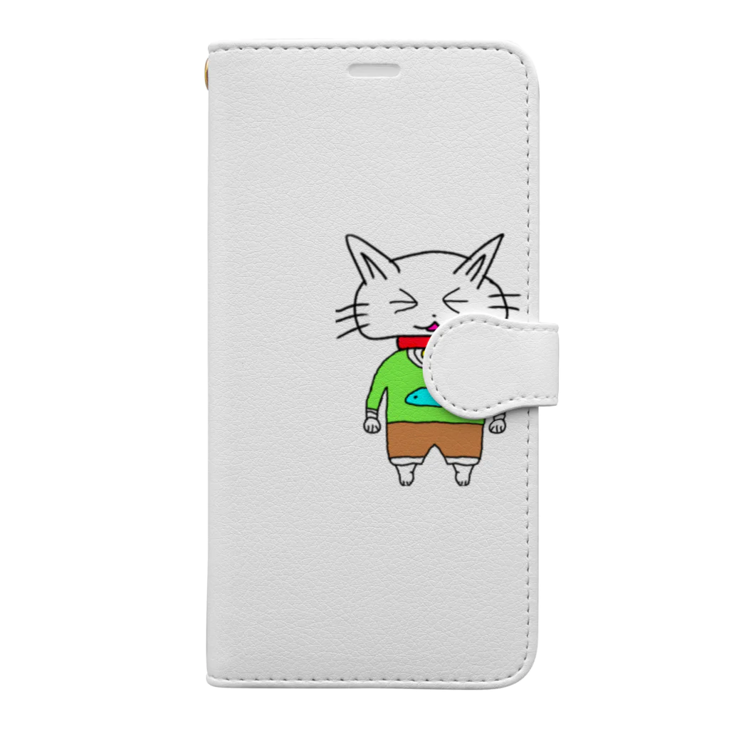 シュンTV駿公式グッズ販売所 SUZURI店のねしゅん手帳型スマホケース Book-Style Smartphone Case